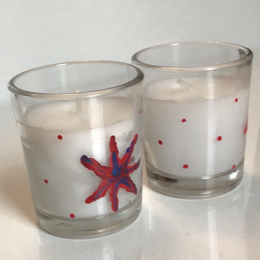Candles Glass Votive Set